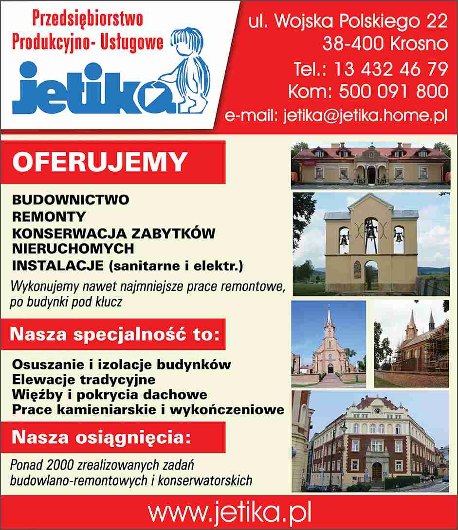 P.P.U. "JETIKA" Sp. z o.o. - budowa domów KROSNO budowa domów KROSNO